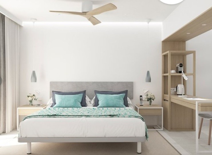 Una de las habitaciones del Hotel MiM de Mallorca (Foto: Hotel MiM Mallorca)