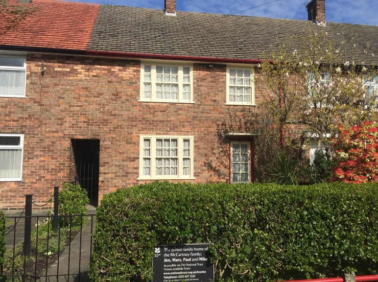 La Casa de Paul McCartney en Liverpool durante su infancia (Foto: Rocío Sirimarco)