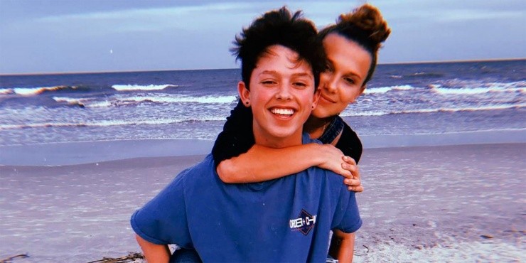 Jacob Sartorius y Millie Bobby Brown