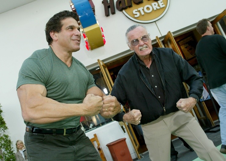 Lou Ferrigno y Stan Lee
