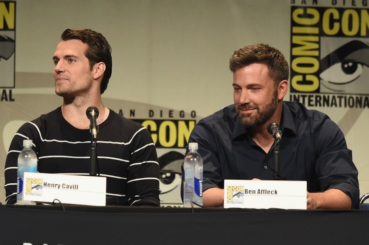 Henry Cavill y Ben Affleck en la Comic Con (Foto: Getty)