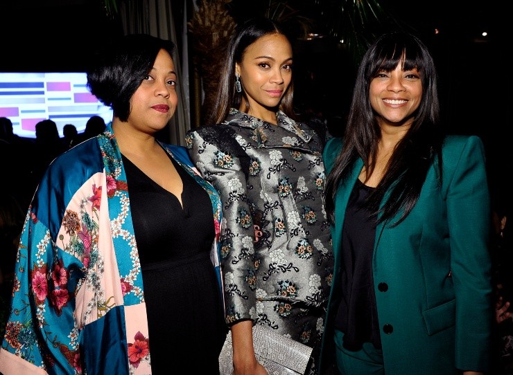 Marielle, Zoe y Cisely Saldaña crearon Cinestar Pictures (Foto: Getty)