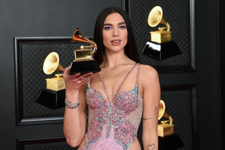 Dua Lipa, Premio Grammys 2021. Fuente: (Getty images)
