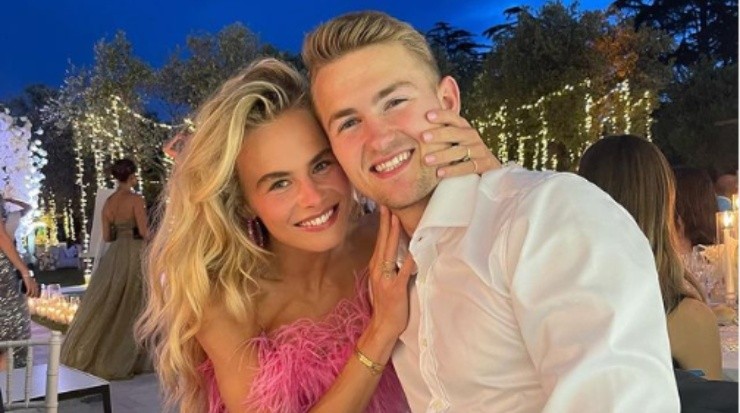 Annekee Molenaar con Matthijs de Ligt