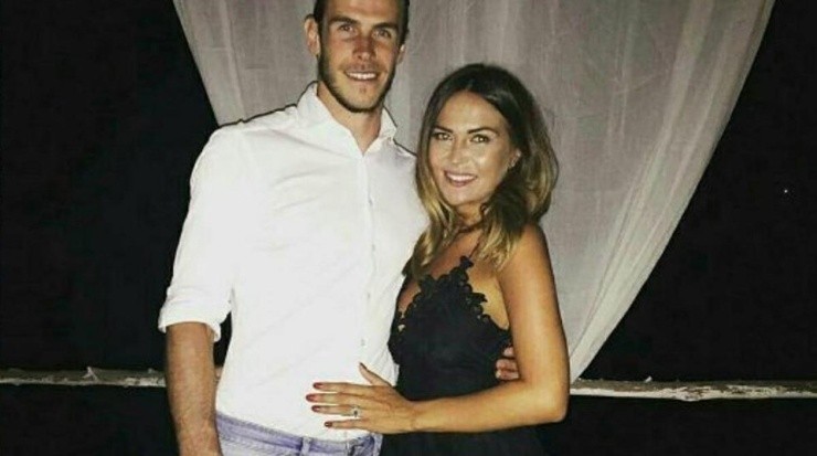 Emma Rhys-Jones y Gareth Bale