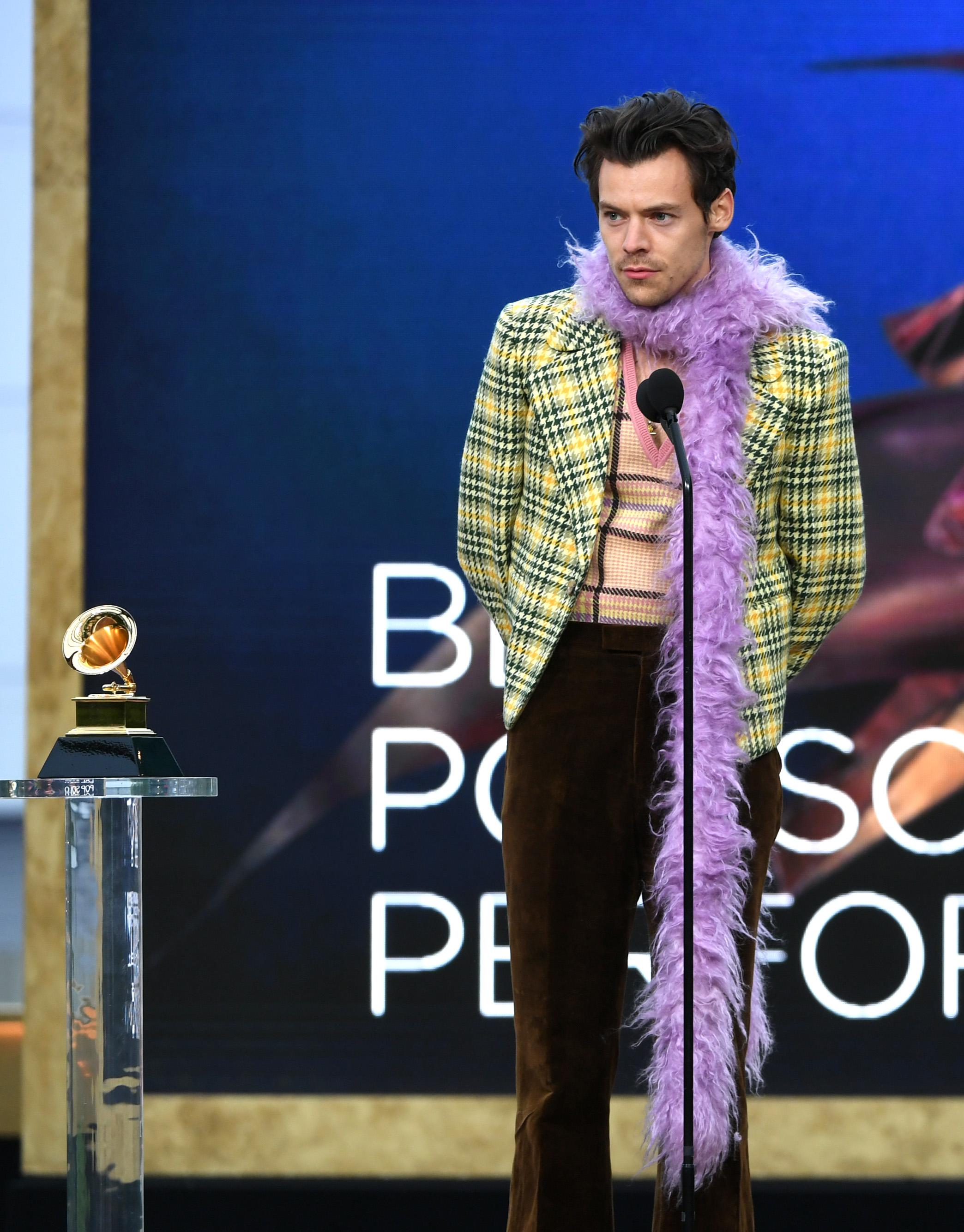 Harry Styles obtuvo un Premio Grammy por Watermelon Sugar (Getty).