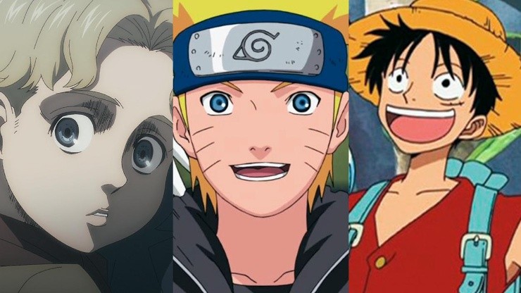 One Piece, Naruto y Shingeki no Kyojin