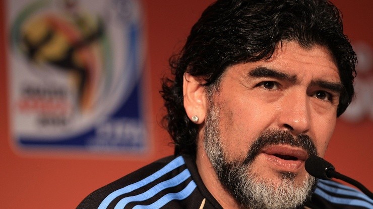 Diego Maradona en 2010