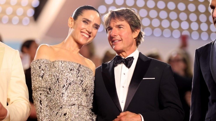 Jennifer Connelly y Tom Cruise en Cannes 2022.