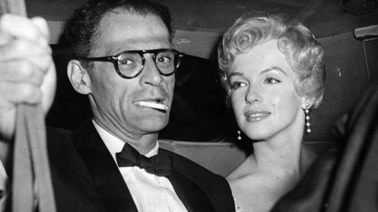 Arthur Miller y Marilyn Monroe en 1956.