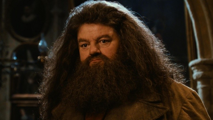 Robbie Coltrane como Rubeus Hagrid.