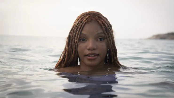 Halle Bailey as Ariel in the live action of Disney's The Little Mermaid.