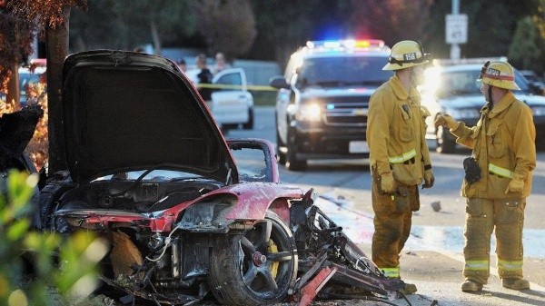 El accidente de auto que Paul Walker tuvo en noviembre de 2013.