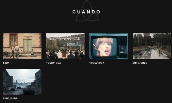 Los años en los que transcurre Dark, en la guía de Netflix. Foto: Netflix oficial