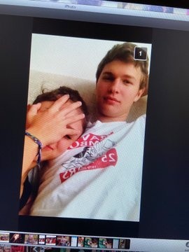 Fotografía que Gabby publicó como prueba de conocer a Elgort