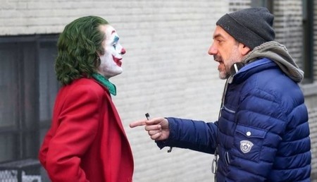 Joaquin Phoenix y Todd Phillips, juntos en el detrás de escena de ‘Joker’.
