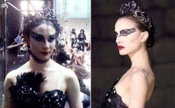 La doble de riesgo de Natalie en “Black Swan”(Instagram)
