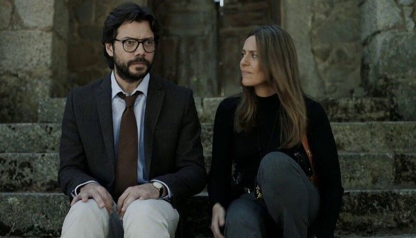 ‘El Profesor’ y ‘Raquel’, en ‘La Casa de Papel’.