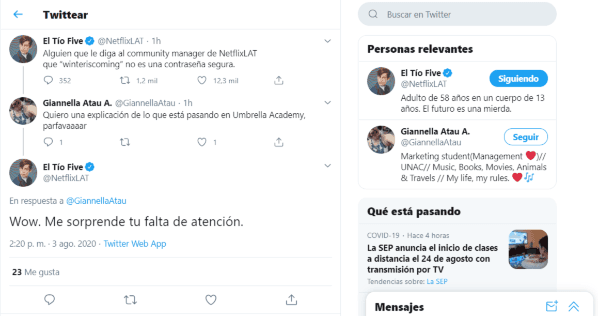 Los comentarios del supuesto ataque cibernético a la cuenta de Netflix.