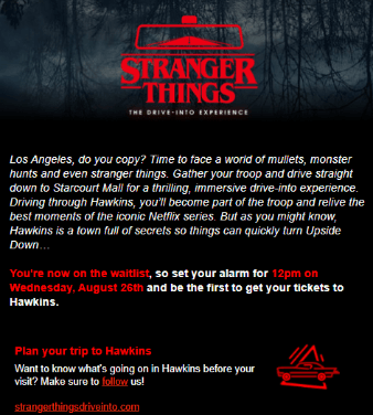 Stranger Things Drive-Into Stranger Things Drive-Into