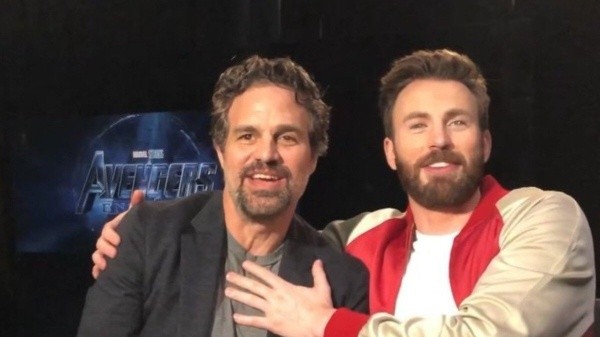 Mark Ruffalo y Chris Evans, juntos en ‘Avengers’.