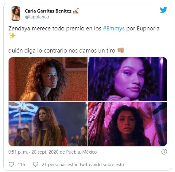 Reacciones Zendaya en los Emmy 2020 Reacciones Zendaya en los Emmy 2020