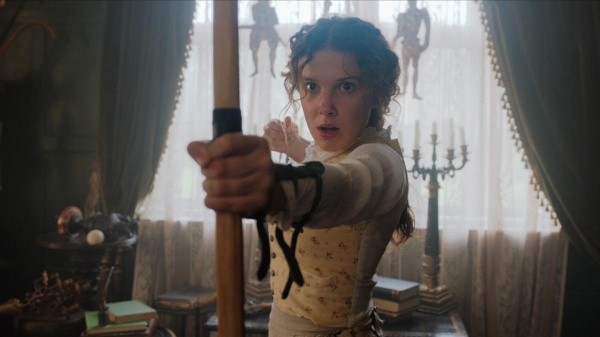 Millie Bobby Brown, interpretando a ‘Enola Holmes’. Foto: Netflix