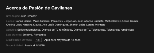 Pasión de Gavilanes Pasión de Gavilanes