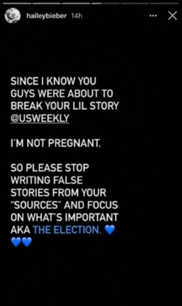 hailey baldwin embarazo justin bieber