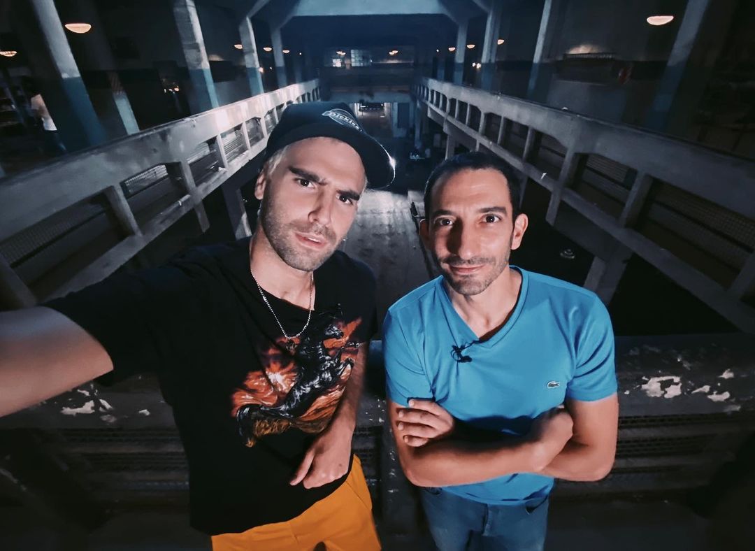 La foto que publicó Nicolás Furtado junto a Juan Minujín. 