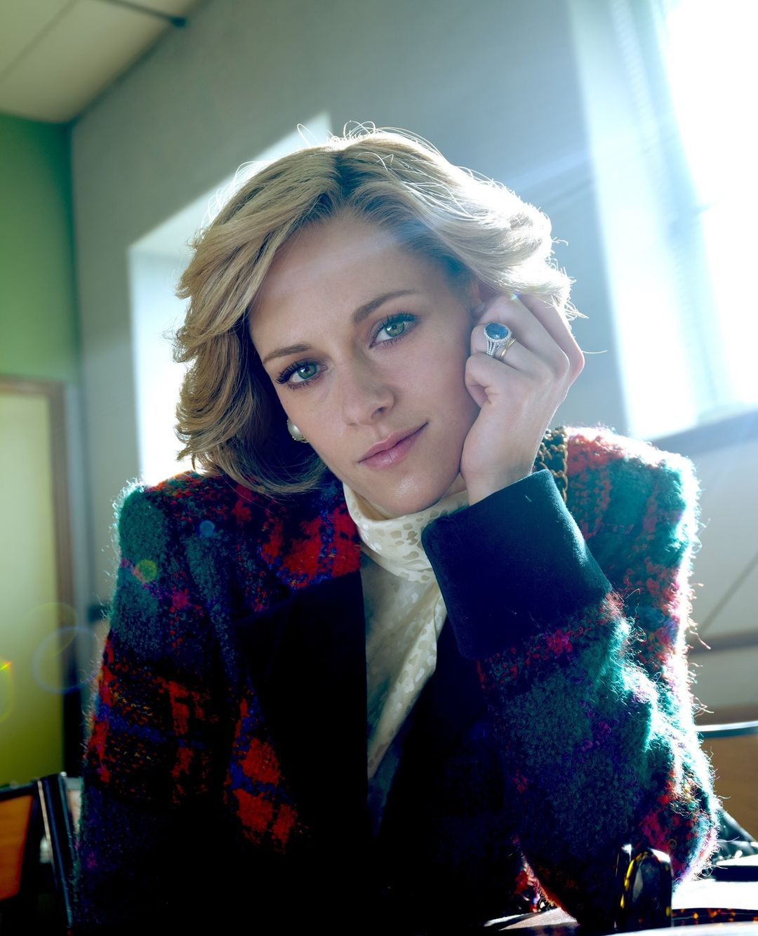 Kristen Stewart en la piel de Lady Di. Foto: (IMDB)