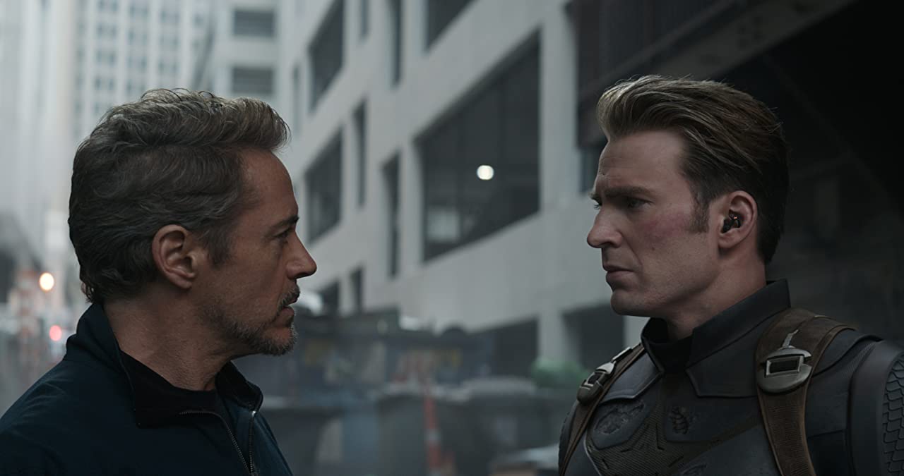 Robert Downey Jr y Chris Evans en sus papeles de Avengers: endgame. Foto: (IMDB)