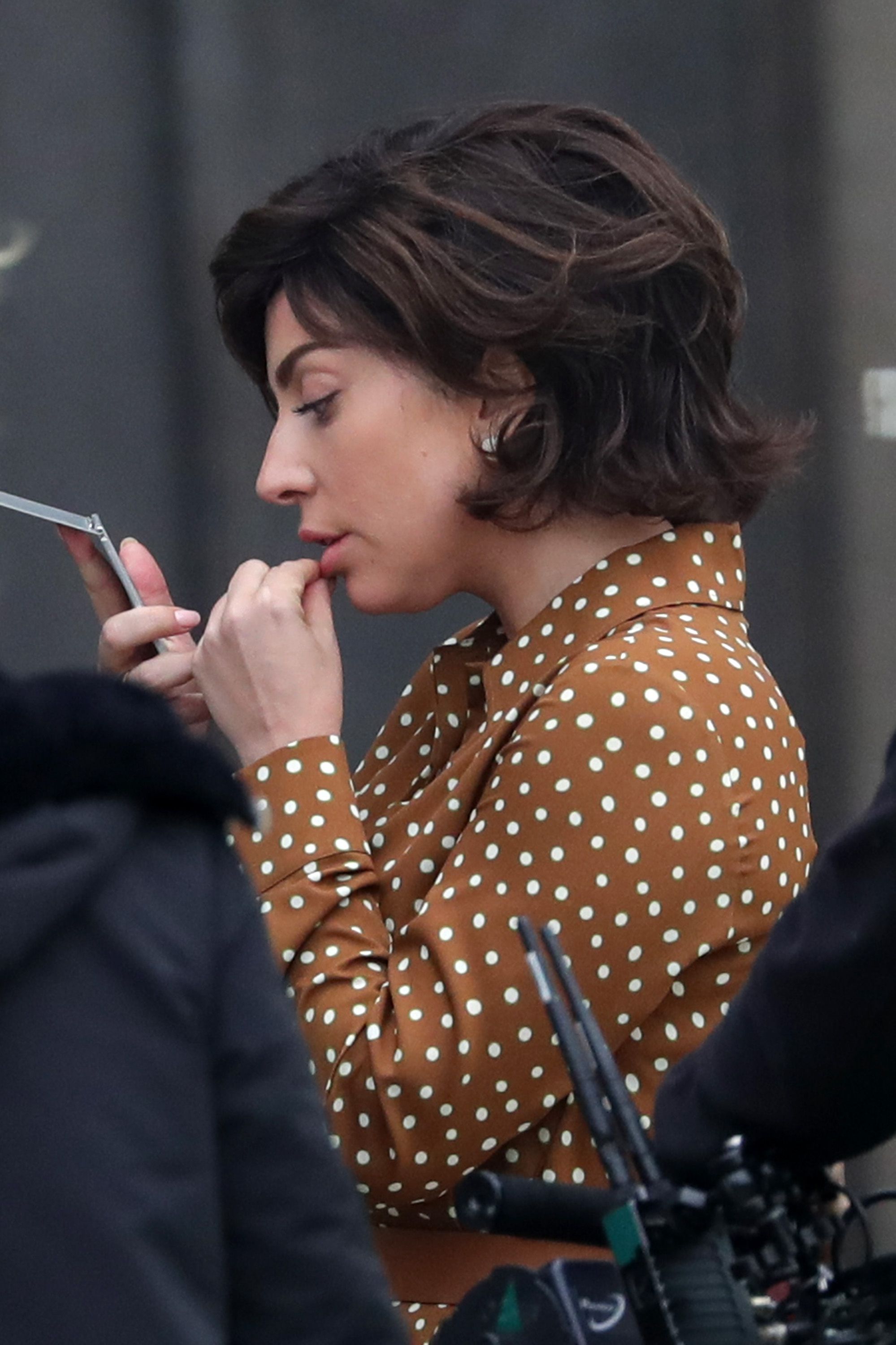 Lady Gaga caracterizada como Patrizia Reggiani. Foto: (Getty)