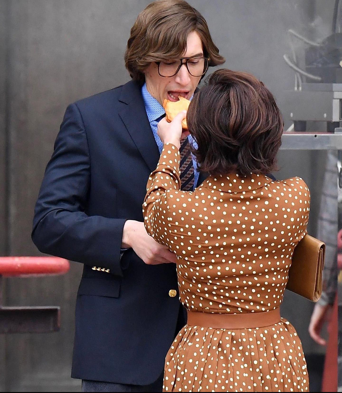 Lady Gaga y Adam Driver caracterizando a sus personajes. Foto: (IMDB)