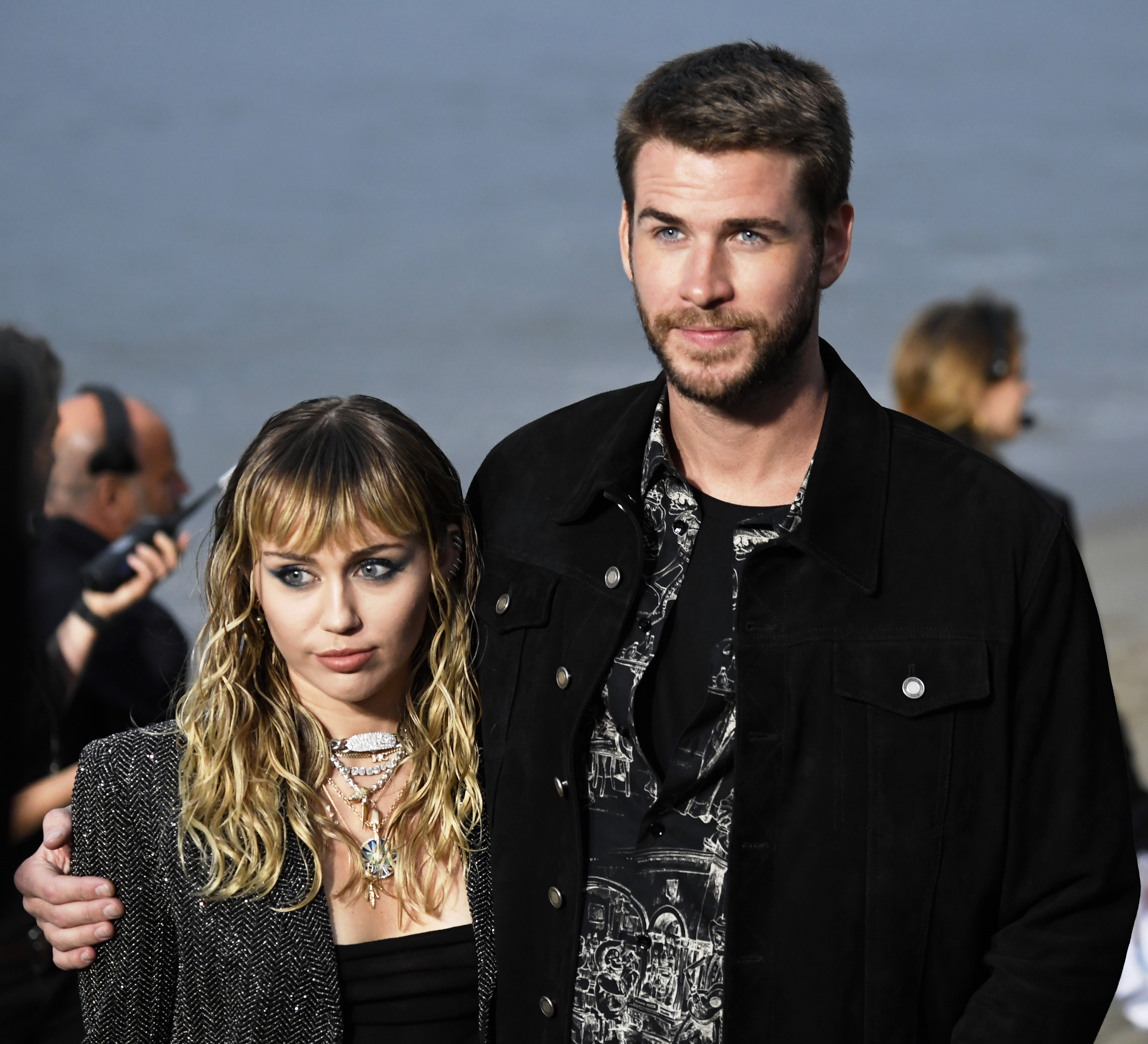 Miley Cyrus y Liam Hemsworth. Foto: (Getty)