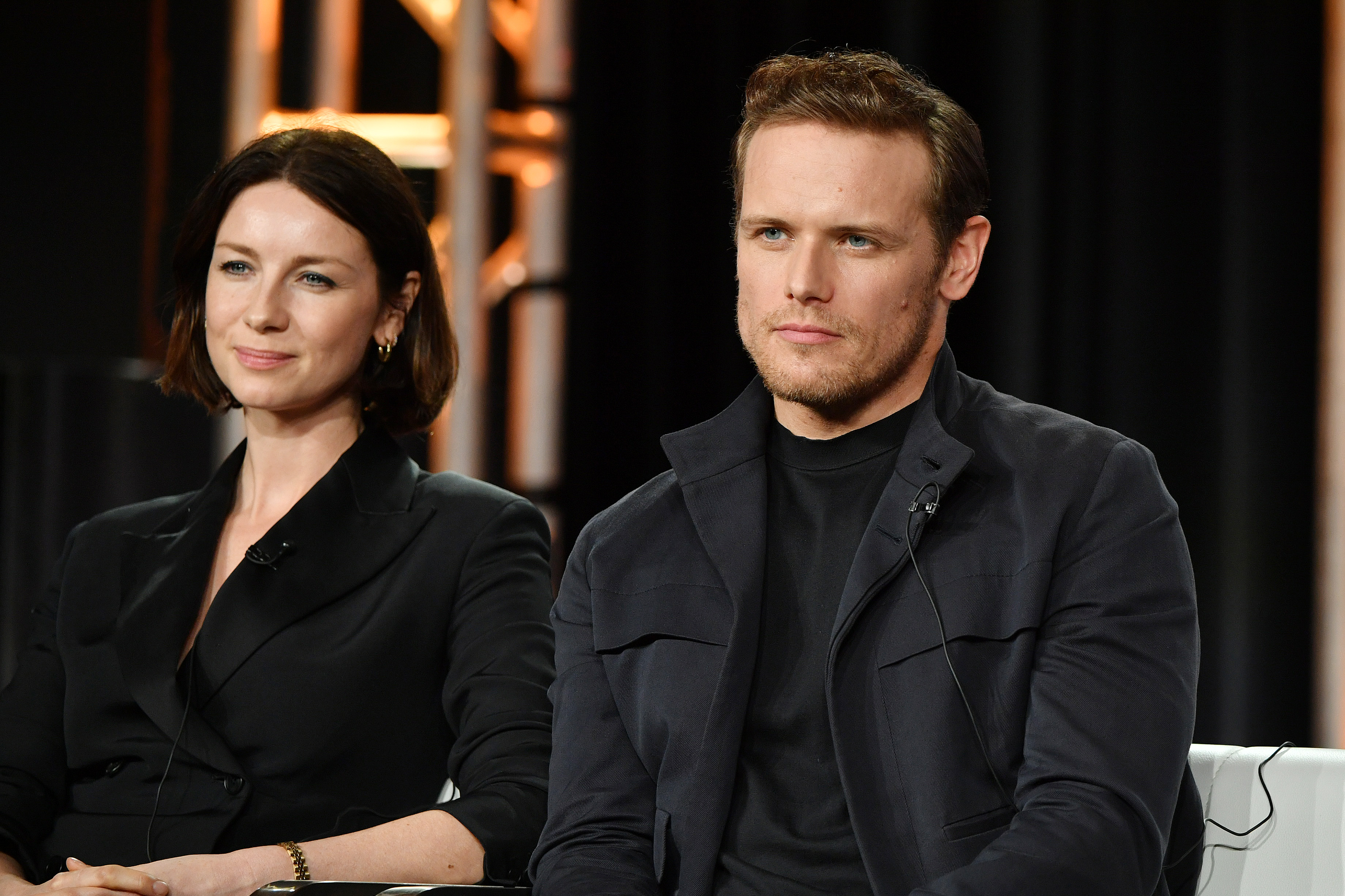 Sam Heughan y Catriona Balfe ganaron fama internacional con Outlander. Foto: (Getty)