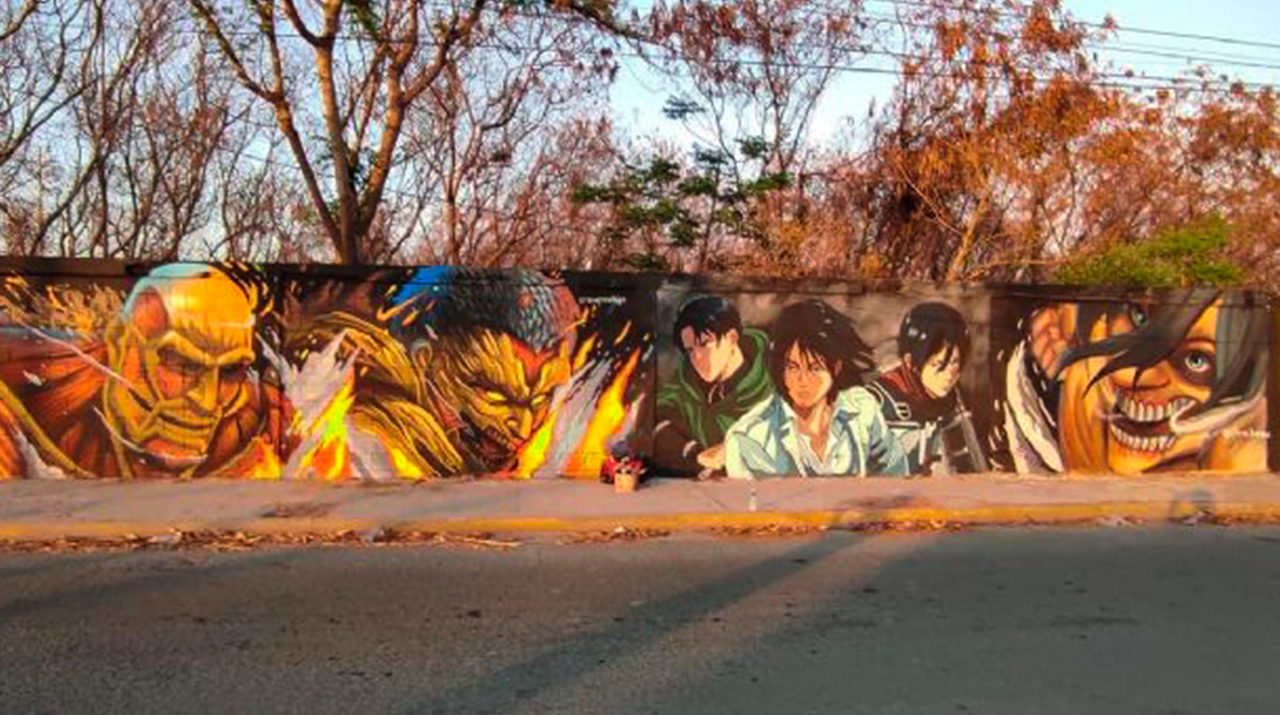 Shingeki no Kyojin: FOTOS de los murales en homenaje a la serie en