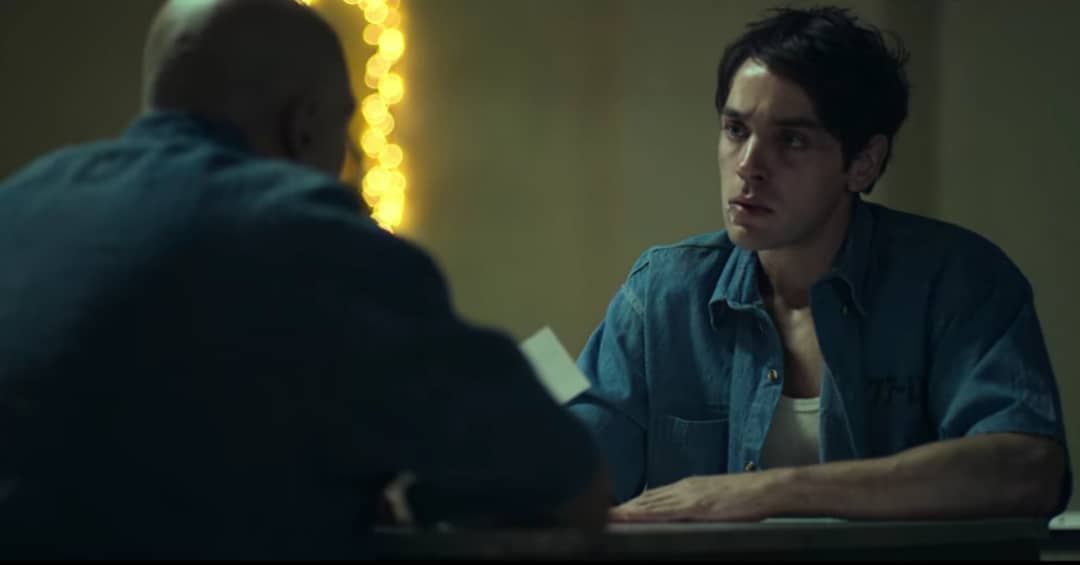Álex Guzmán al momento en el que entró en la cárcel. Foto: (Netflix) Álex Guzmán al momento en el que entró en la cárcel. Foto: (Netflix)