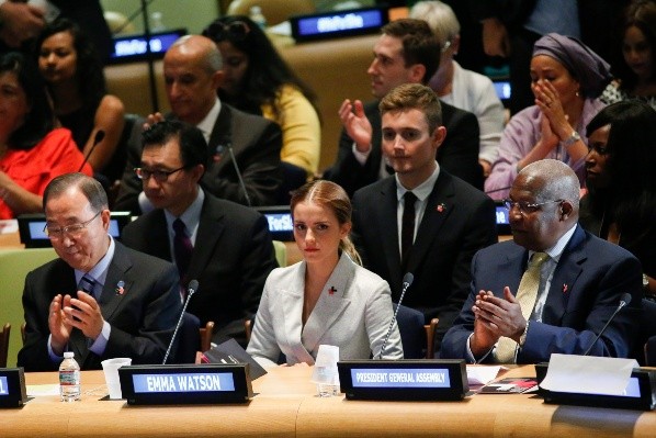 Emma Watson en la campaña de la ONU. Foto: (Getty)
