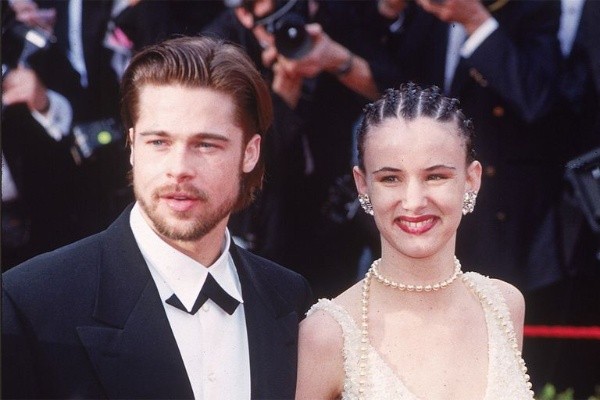 Brad Pitt y Juliette Lewis en los Óscar de 1992.