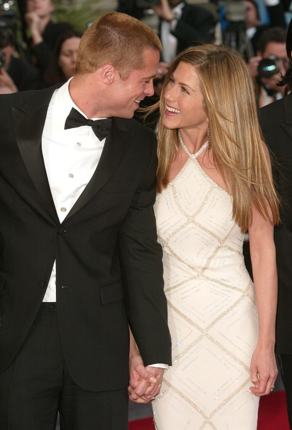 Brad Pitt y Jennifer Aniston en los Óscar. Foto: (Getty)
