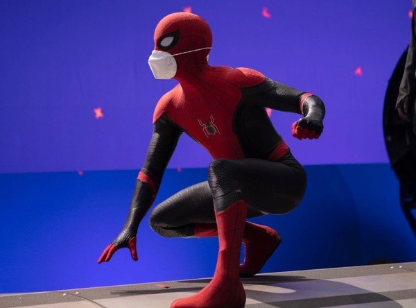 Tom Holland durante el último rodaje de Spiderman. Foto: (Tom Holland) Tom Holland durante el último rodaje de Spiderman. Foto: (Tom Holland)