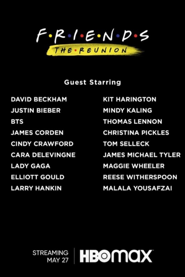 Los invitados al reencuentro de Friends (Foto: HBO Max)