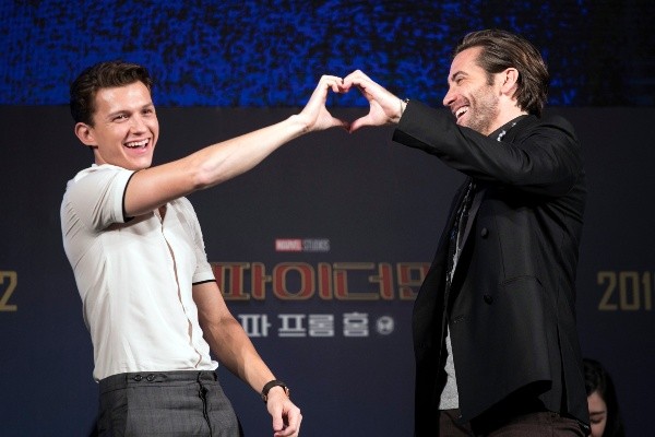 Tom Holland y Jake Gyllenhaal. Foto: (Getty)