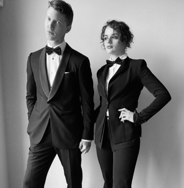 La primera postal que Joey King compartió con Steven Piet.