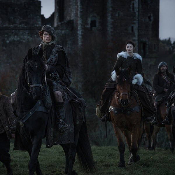 Claire y Jamie en las primeras temporadas. Foto: (Starz)