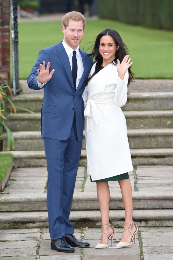 Meghan y Harry el día del anuncio de su compromiso. Foto: (Getty)