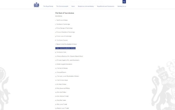 Miss Lilibet Mountbatten Windsor ya tiene sus derechos asegurados. Foto: (royal.uk)