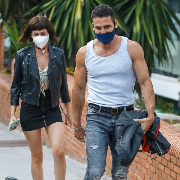 Úrsula y Miguel Ángel en los primeros rodajes. Foto: (HOLA España)