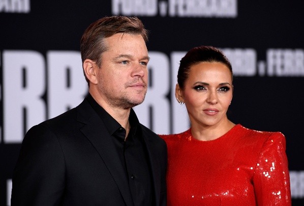 Matt Damon y su esposa. Foto: (Getty)